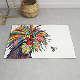 RobiniArt Chicken and Bee Area & Throw Rug