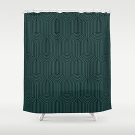 Art Deco Arch Pattern XVI Shower Curtain