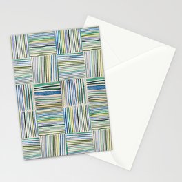 cool color lines Stationery Cards