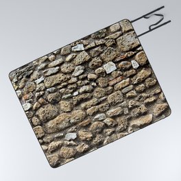Ancient Roman Stone Wall Picnic Blanket