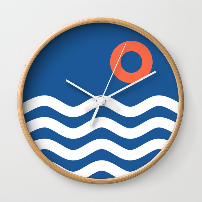 Nautical 03 Seascape Wall Clock