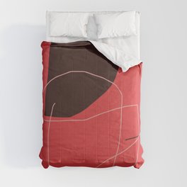 color field - red black white Comforter