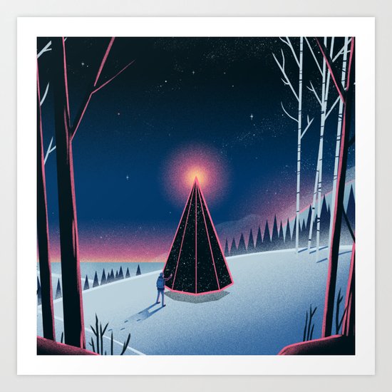 Forest Fire Art Print