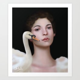 Miss Swan Art Print