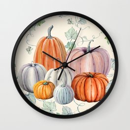 Pumpkin Patch Wall Clock