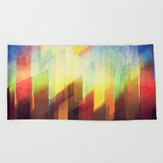 Morning, city! Beach Towel