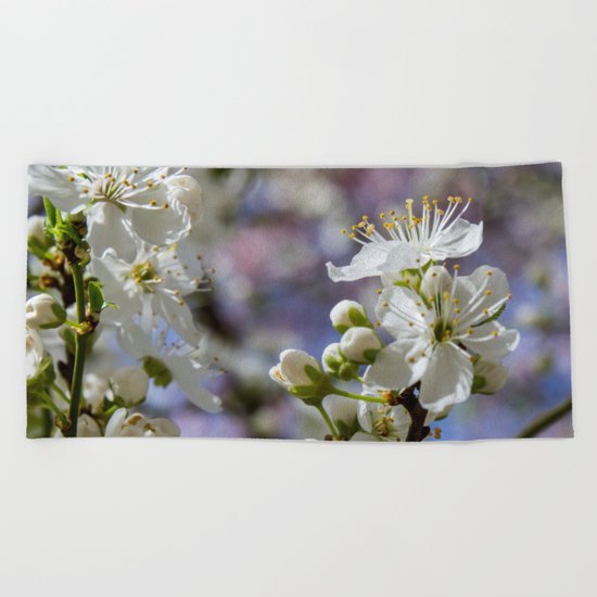 Cherry tree. Sakura. Beach Towel