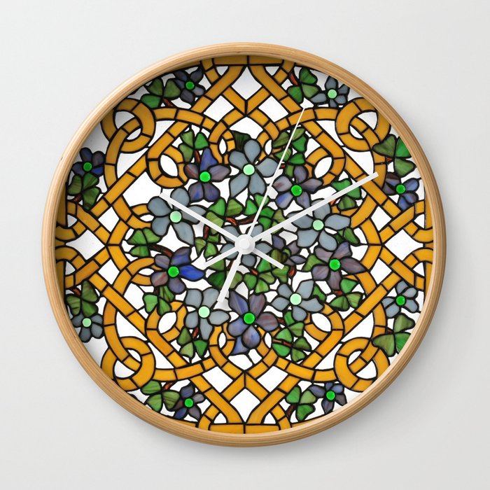 Louis Comfort Tiffany - Decorative stained glass 11. Wall Clock