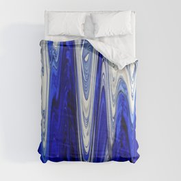 Zigzag Cobalt Blue Comforter
