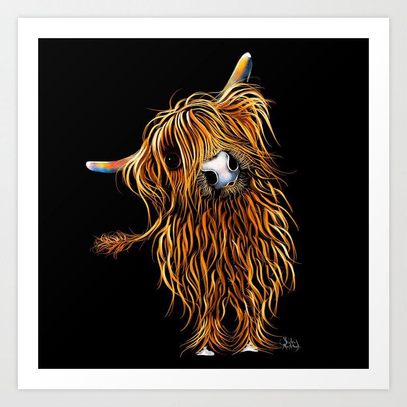 Highland Cow Prints Of Original Scottish Painting Coooweee On