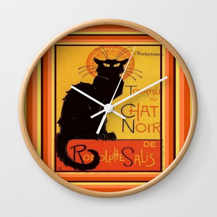 Tournee Du Chat Noir - After Steinlein Wall Clock