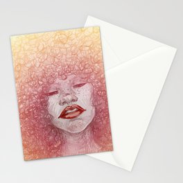 Curls & Colors (Cherry) Stationery Cards