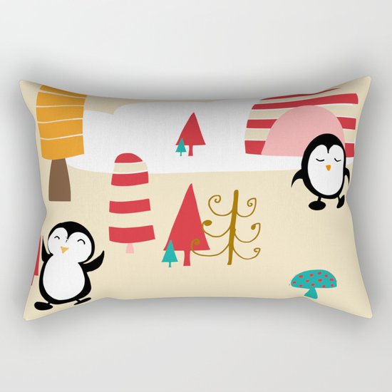 Oriana Penguin Rectangular Pillow