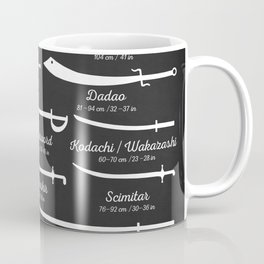 Sword Types Coffee Mug | Sabersmith, Fantasy, Weapons, Medieval, Ninja, Swords, Home, Types, Blacksmith, Martial 