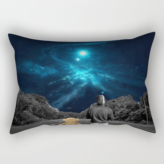 Nebulea and Teddy Rectangular Pillow