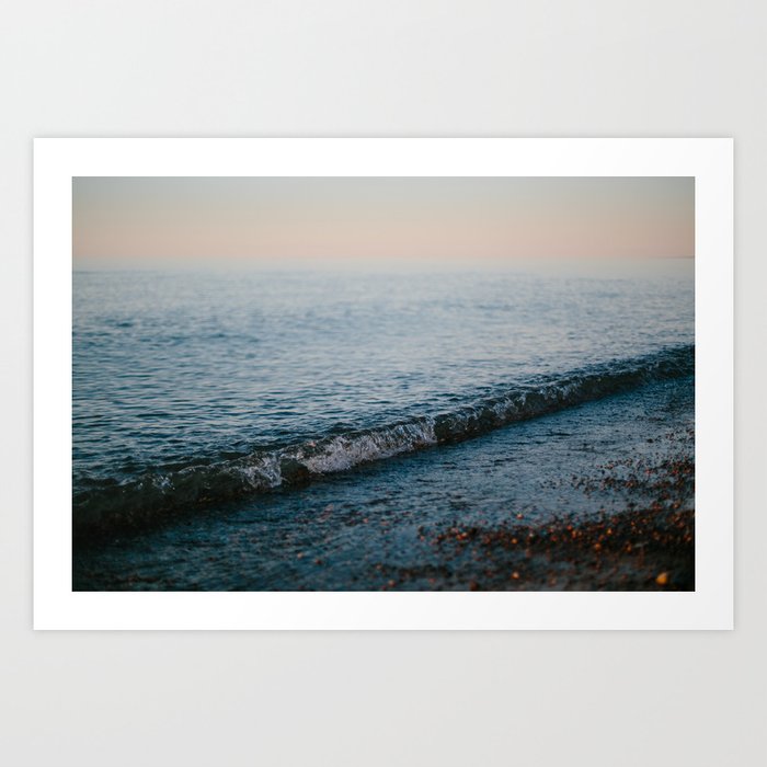 Dusk Waves // Upper Peninsula, Michigan Art Print