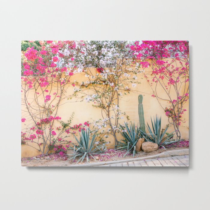 Botanical vibes in Puerto Escondido Mexico | Colorful pastel Travel photography | Wanderlust vibes Metal Print