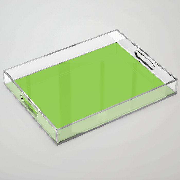 SOLID LIME GREEN Acrylic Tray