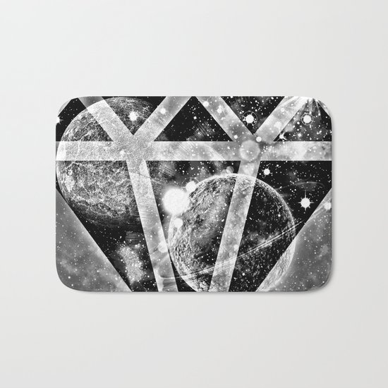 Diamond in the sky Bath Mat