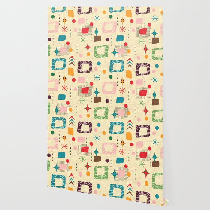 Atomic Pattern Wallpaper By Susycosta Society6