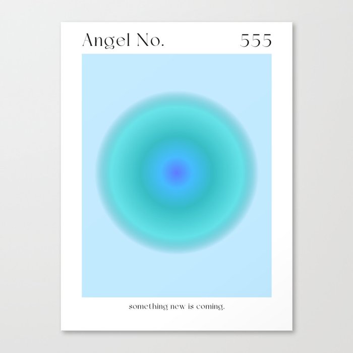 Angel Number 555 Canvas Print