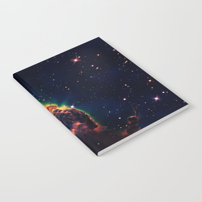 over a galaxy in the space Notebook