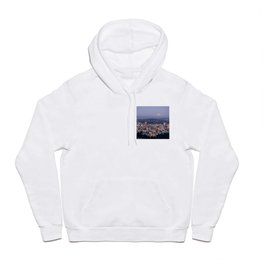 Portland Evening Urban Cityscape With Mt Hood Hoody