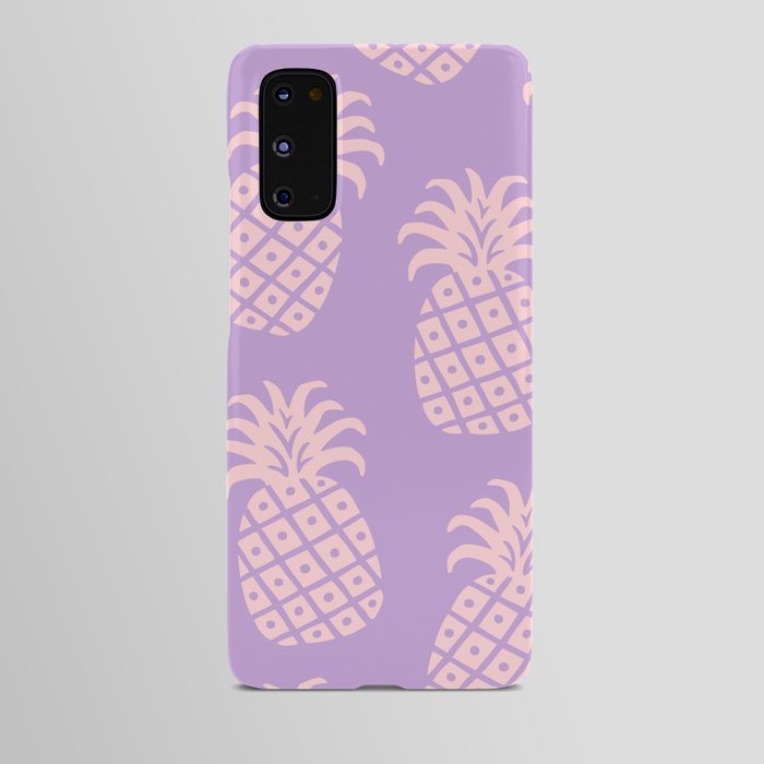 Pineapple Twist 347 Pink and Lavender Android Case