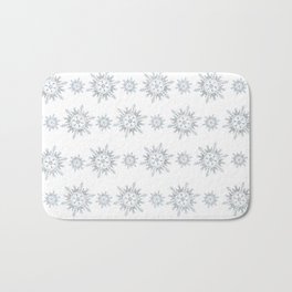 Iridescent Snowflake Bath Mat