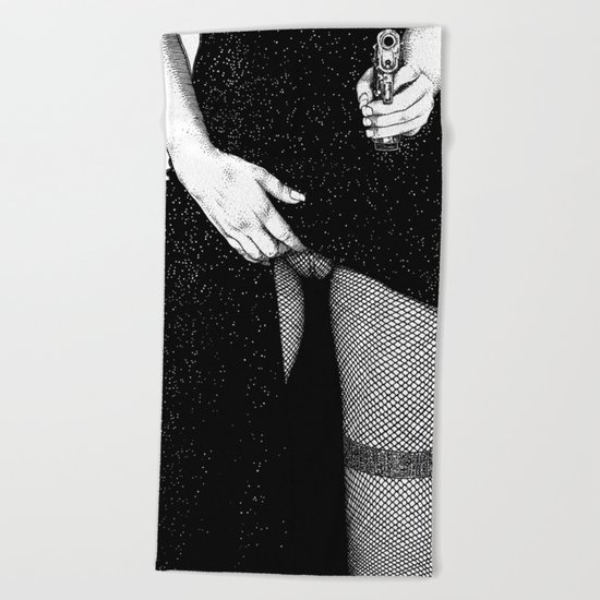 asc 639 - L'alternative (You don’t mess with Barb) Beach Towel