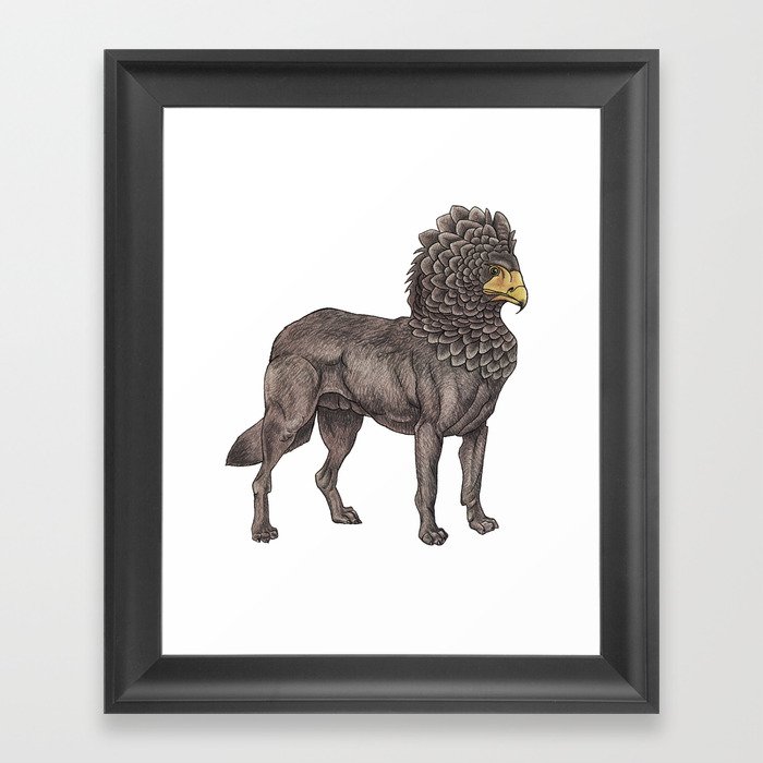 Wolf Eagle Framed Art Print
