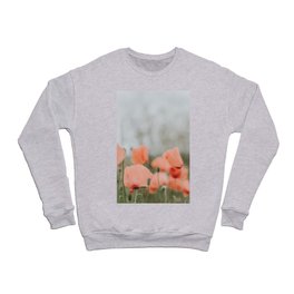 Peach Poppies Crewneck Sweatshirt