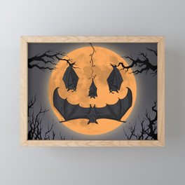 Halloween Moon Framed Mini Art Print