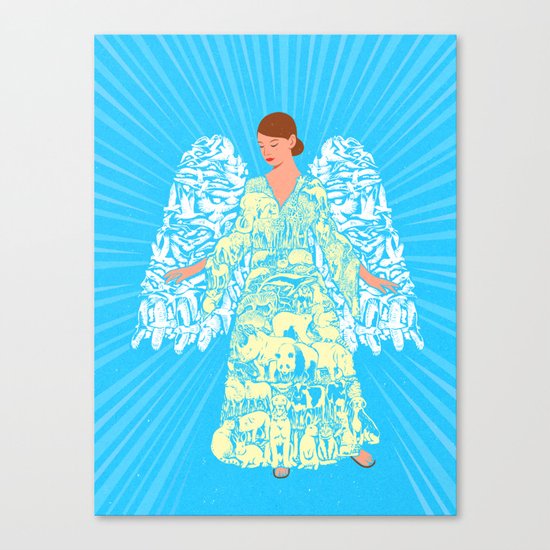 Animal Angel Canvas Print