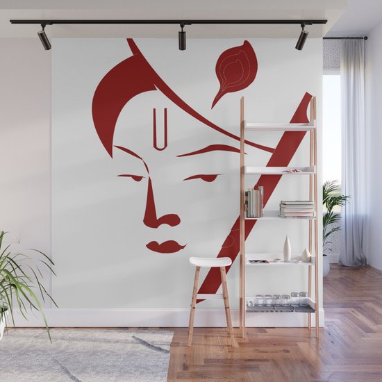 Lord Krishna Wall Mural By Bobby Soc6 Society6