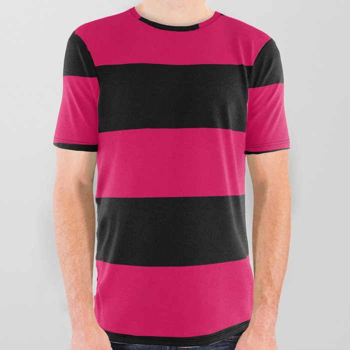 Dark pink graphic tee deals