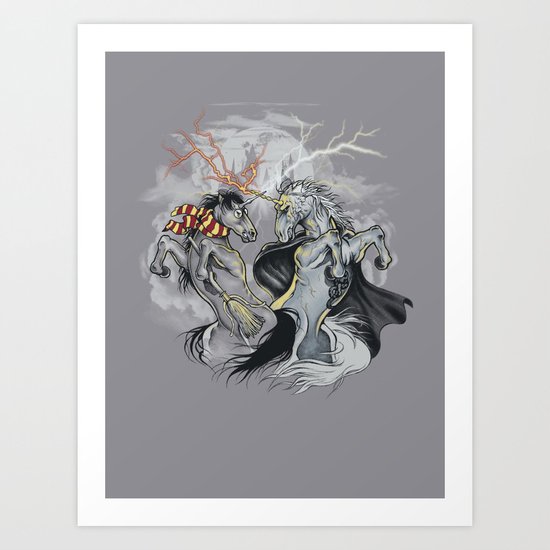 Retold with Unicorns II Art Print