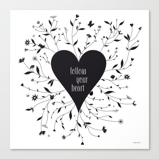 Follow your Heart Canvas Print