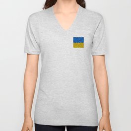 Ukraine Heart V Neck T Shirt