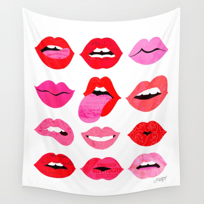 Lips tapestry shop