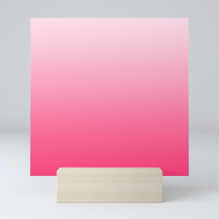 Hot Pink Ombre Mini Art Print