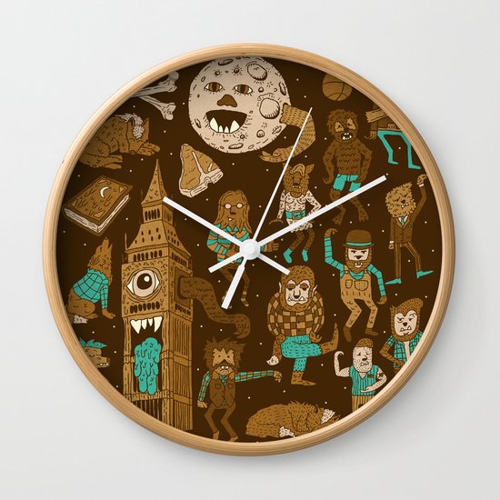 Wow! Werewolves! Wall Clock