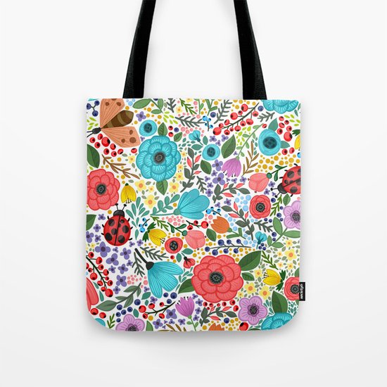 flower pattern Tote Bag