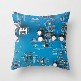 Circuit board Throw Pillow