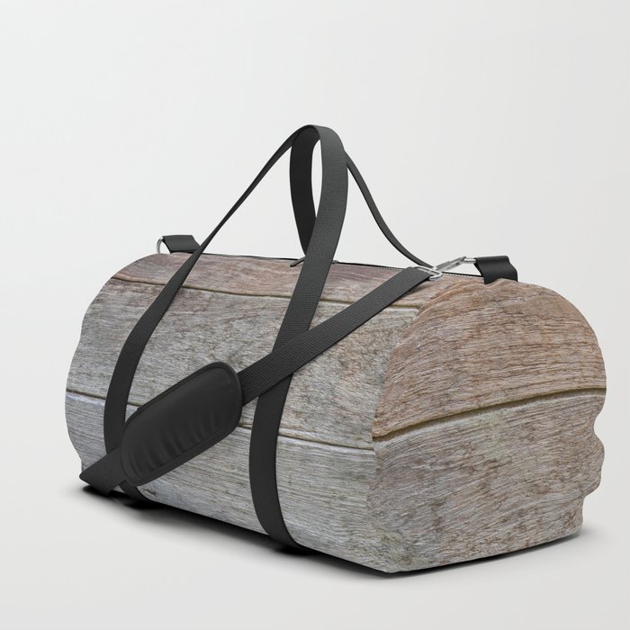Old dirty wooden wall Duffle Bag