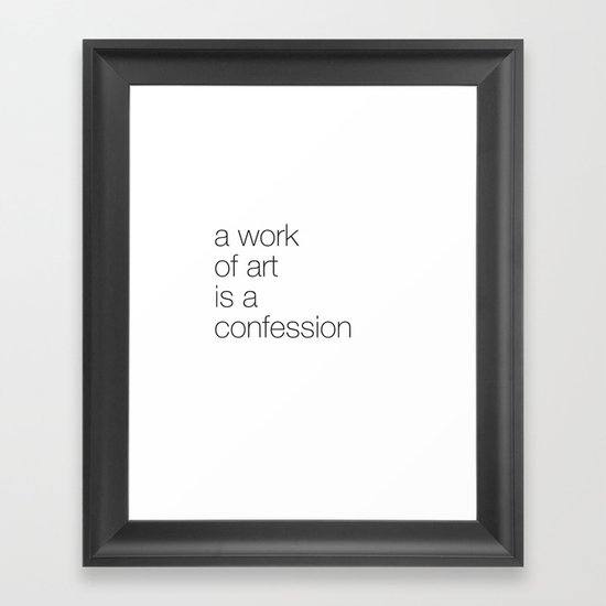 work of art Framed Art Print
