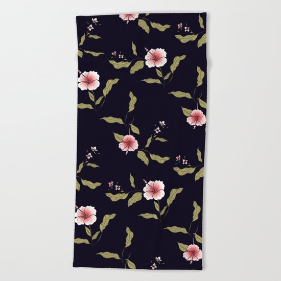 Pink Tropical Flowers #society6 #decor #buyart Beach Towel
