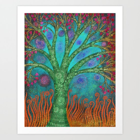 Mystic Tree Art Print by Alice Mason | Society6