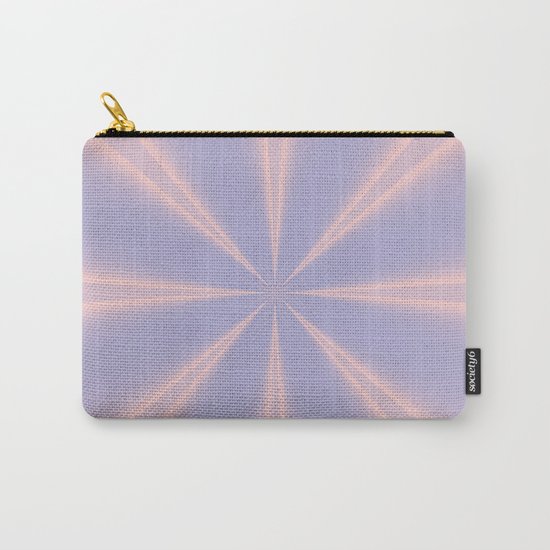 Fractal Pinch in Rose Quartz and Serenity Carry-All Pouch