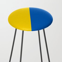 Sapphire and Yellow Solid Shapes Ukraine Flag Colors 3 100 Percent Commission Donated Read Bio Counter Stool